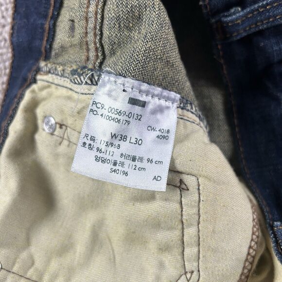 Levis 569 Loose Fit Jeans Men’s 38x30 Dark Wash Baggy Straight Denim Y2K - Picture 11 of 13